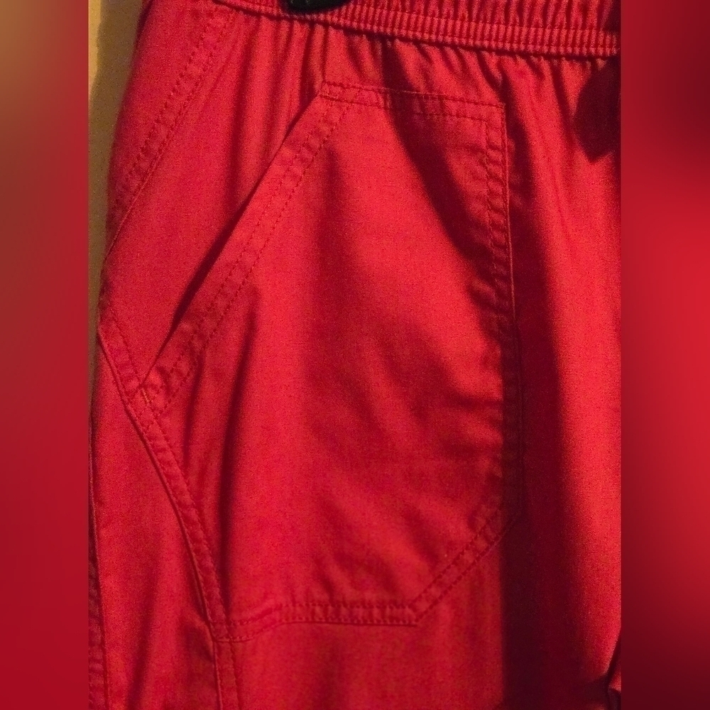 NWOT, Dickies EDS Signature Scrub Pants, Low Rise, Straight Leg Drawstring, Pink - Picture 7 of 14